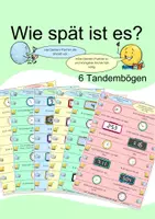 Vorschau - Fördermaterial/Inklusion - Wie spät ist es? - Die Uhrzeit - Tandembögen - Deckblatt