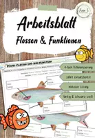 Vorschau - Arbeitsblätter - Arbeitsblatt: Flossen und ihre Funktionen (Fische) - Deckblatt