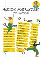 Vorschau - Spiele - Matching wordplay jokes with answer key (ready to use) - Deckblatt