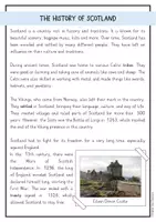 Vista previa - Hojas de trabajo - The history of Scotland: comprensión lectora (inglés) - página 2