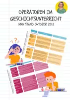 Vorschau - Merkblätter - Operatoren im Geschichtsunterricht KMK - Deckblatt