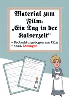 Vorschau - Arbeitsblätter - Ein Tag in der Kaiserzeit 1907 - Beobachtungsbogen + Lösung - Deckblatt