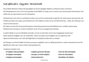 Vorschau - Arbeitsblätter - Satzglieder: Objekte Werkstatt - Seite 1