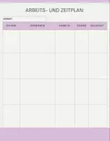 Vorschau - Anderer Materialtyp - Vorlage Arbeits- und Zeitplan - Deckblatt
