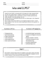 Vorschau - Arbeitsblätter - Large Language Models - Erklärung und Aufgaben zu ChatGPT und Gemini - Seite 1