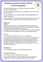 Vista previa - Manualidades / Dibujos para colorear - El Siervo Despiadado - Marionetas de dedo de historias bíblicas - página 1