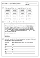 Vorschau - Arbeitsblätter - Partizip Perfekt Arbeitsblätter - Seite 2