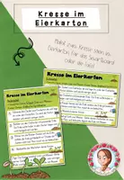 Vorschau - Poster - Kresse ziehen im Eierkarton | Sachunterricht Klasse 1-2 - Deckblatt