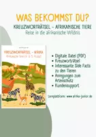 Vorschau - Stundenentwürfe - PDF Kreuzworträtsel Afrikanische Tiere - Sekundarstufe 1 - Seite 3
