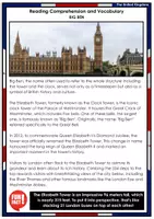 Vorschau - Arbeitsblätter - Big Ben - Reading Comprehension - London - Leseverstehen - Seite 2