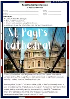 Vorschau - Arbeitsblätter - St Paul's Cathedral - Reading Comprehension - Leseverstehen - Seite 1