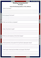 Vorschau - Arbeitsblätter - The Shard - Reading Comprehension - London - Leseverstehen - Seite 3