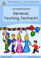 Vorschau - Arbeitsblätter - Karneval / Fasching (fächerübergreifende Lernwerkstatt) - Deckblatt