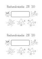 Vorschau - Arbeitsblätter - Rechendreiecke ZR 20 Heftchen - Seite 1