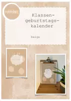 Vorschau - Anderer Materialtyp - Geburtstagskalender von MATERIALsammlung - Deckblatt