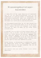 Vorschau - Anderer Materialtyp - Geburtstagskalender bilingual Englisch & Deutsch bunt von MATERIALsammlung - Seite 1
