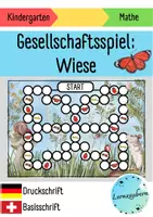 Vorschau - Spiele - Mathe im Kindergarten: Gesellschaftsspiel Wiese (Frühling / Sommer) - Deckblatt