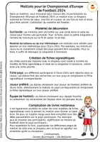 Aperçu - Matériel pour travaux manuels / dessin - Maillots pour le Championnat d'Europe de Football 2024 - UEFA Euro 2024 - Page 1