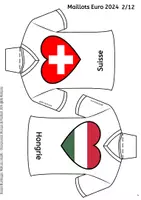 Aperçu - Matériel pour travaux manuels / dessin - Maillots pour le Championnat d'Europe de Football 2024 - UEFA Euro 2024 - Page 3