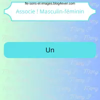 Aperçu - Apprentissages en autonomie - Associe ! Masculin-féminin 1 à 164 par 9 - Page de couverture