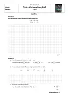 Vorschau - Test - Test zur ZAP-Vorbereitung - Deckblatt