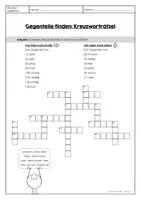 Vorschau - Arbeitsblätter - Adjektive: Gegenteile (Arbeitsblatt & Kreuzworträtsel) - Seite 2