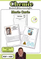 Vorschau - Arbeitsblätter - Chemie | Marie Curie | PDF + H5P - Deckblatt