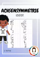 Vorschau - Arbeitsblätter - Achsensymmetrie Kinder - Deckblatt