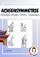 Vorschau - Arbeitsblätter - Achsensymmetrie Moscheen, Synagogen, Kirchen, Tempel Spiegelbilder - Deckblatt