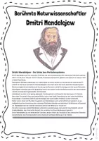 Vorschau - Arbeitsblätter - Chemie | Dmitri Mendelejew | PDF + H5P | Wissenschaftler - Seite 1