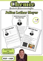Vorschau - Arbeitsblätter - Chemie | Julius Lothar Meyer | PDF + H5P - Deckblatt