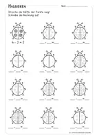 Vorschau - Stationenlernen - Halbieren - Zahlenraum 20 - Klasse 1 - Unterrichtsmaterial - Seite 3