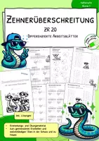 Vorschau - Arbeitsblätter - Zehnerüberschreitung im Zahlenraum 20 – Zehnerstopp sicher lernen | Mathematik 1. Klasse - Deckblatt