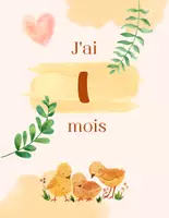 Aperçu - Préparation de séance / Séance complète - Posters bébé étapes 12 mois Aquarelles +12 fiches d'activités - Page de couverture