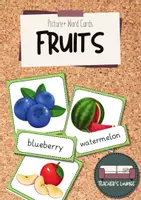 Vorschau - Bildkarten - Fruits- Picture + Word Cards - Deckblatt