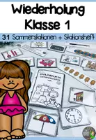 Vorschau - Stationenlernen - Sommerstationen - Wiederholung im ZR 20 - Deckblatt