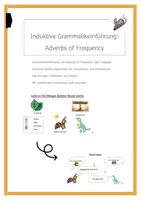 Vorschau - Stundenentwürfe - Induktive Grammatikeinführung: Adverbs of Frequency - Deckblatt