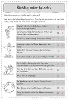 Vorschau - Arbeitsblätter - Leseübungen zum sinnentnehmenden Lesen: Richtig oder falsch? (Herbst) - Seite 3