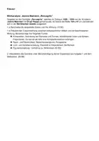 Vorschau - Klassenarbeiten - Oberstufe Bildanalyse Jeanne Mammen "Revuegirls" Neue Sachlichkeit - Deckblatt