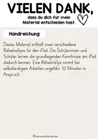 Vorschau - Arbeitsblätter - Rätselrallye am iPad - Seite 1