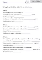 Vorschau - Test - Test: Wörtlichen Rede / Merkmalen im Märchen - Klasse 5 - Deckblatt