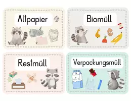 Vorschau - Poster - Müllschilder für die Waschbärenklasse - Seite 1