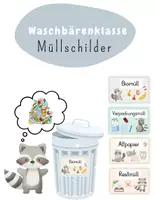 Vorschau - Poster - Müllschilder für die Waschbärenklasse - Deckblatt