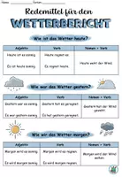Vorschau - Arbeitsblätter - Redemittel für den Wetterbericht - Das Wetter beschreiben - DaZ / DaF / Sachunterricht - Seite 1