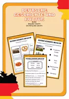 Vorschau - Arbeitsblätter - Deutschland Geschichte und Kultur - Deckblatt