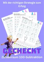 Vorschau - Arbeitsblätter - Zahlenraum100-Subtraktion-halbschriftlich - Deckblatt