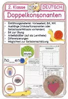 Vorschau - Arbeitsblätter - Doppelkonsonanten (mit Bonni) - Deckblatt