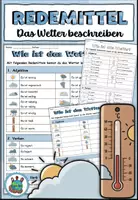 Vorschau - Arbeitsblätter - Redemittel: Das Wetter beschreiben "Wie ist das Wetter?" DaZ / DaF / Sachunterricht - Deckblatt