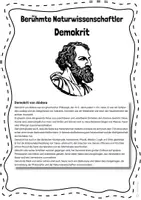 Vorschau - Stundenentwürfe - Chemie | Demokrit | PDF + H5P | Berühmte Wissenschaftler - Seite 1