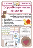 Vorschau - Arbeitsblätter - #SilvesterKnaller24 Materialpaket "Lange/kurze Vokale, Doppelkonsonanten, ck/tz" - Seite 1